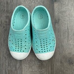 Kids Natives- Aqua Slip-On Shoes